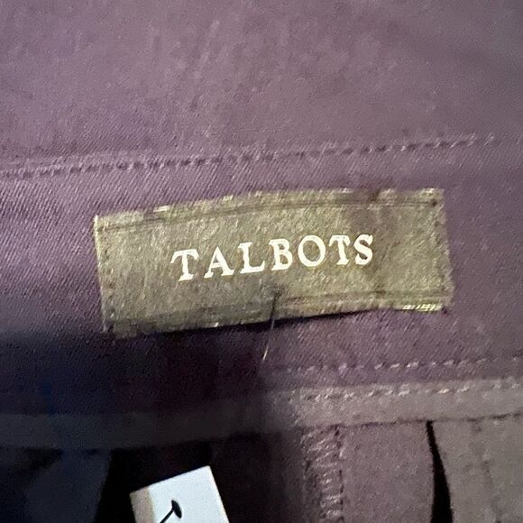 NWT! Talbots navy Chatham crop pants - Picture 3 of 8